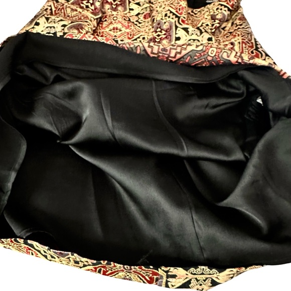 Gianni Bini Dress L Gold Brocade Mini - Picture 8 of 9